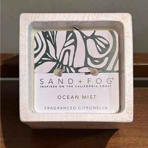 SAND + FOG NWTS  Dual Wick Ocean Mist Scented Fragranced Citronella Candle